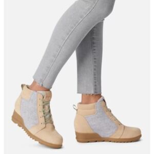 Sorel Women’s Boots sz 10.5Wedge Ankle Suede Evie Lace Up NEW #K953